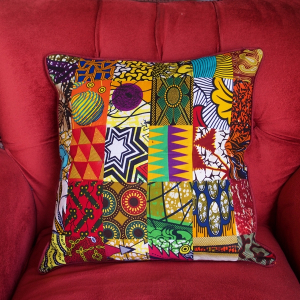 cushion cover in patchwork